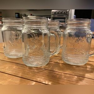 NEW Anchor Nautical Mason Jar Mugs